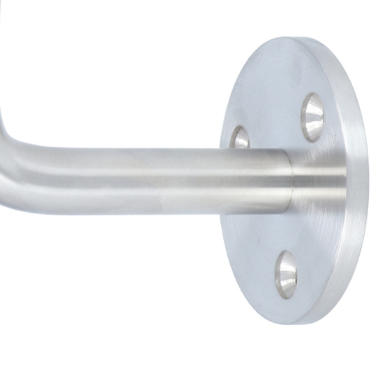 Leuninghouder opschroevend vlak zadel rvs