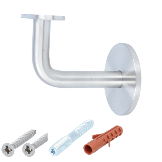 Leuninghouder blind vlak zadel rvs