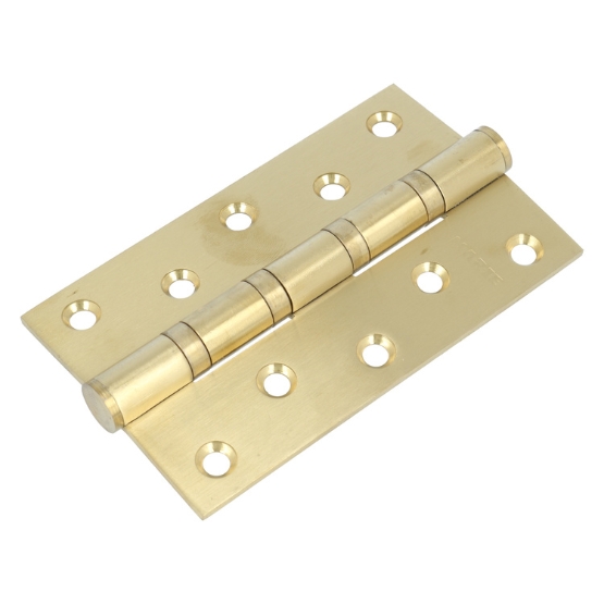 Kogellagerscharnier 126x76 mm goud 2 stuks