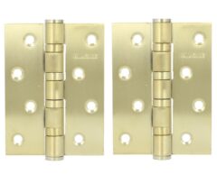 Kogellagerscharnier 101x76 mm goud 2 stuks