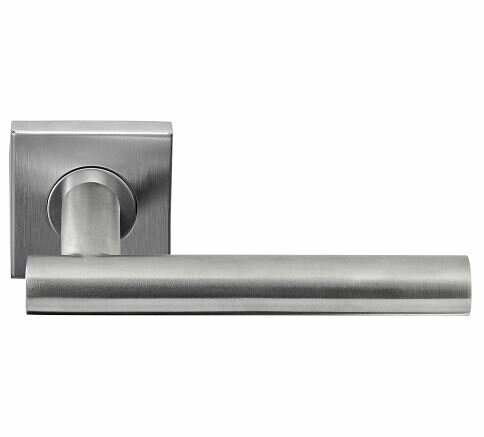 Deurkruk Rowena op geveerd rozet mat rvs