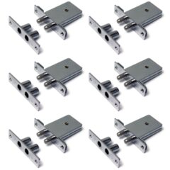 Set van 6 Veiligheidsbijzetsloten SKG2 gelijksluitend