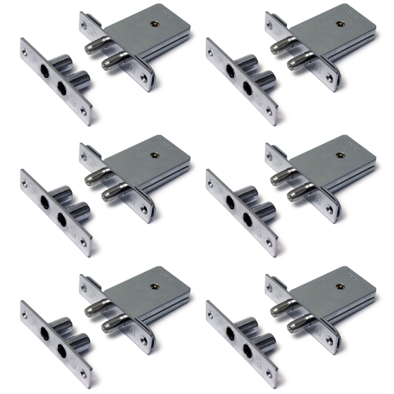 Set van 6 Veiligheidsbijzetsloten SKG2 gelijksluitend