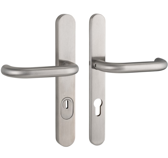 SKG3 PC92 kruk U op ovaal smal schild PRIO + kerntrekbeveiliging RVS