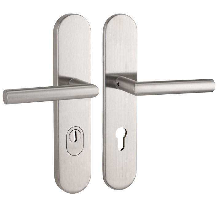 SKG3 PC92 kruk T op ovaal schild TOP + kerntrekbeveiliging RVS