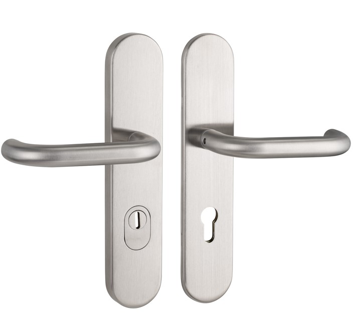 SKG3 PC72 kruk U op ovaal schild TOP + kerntrekbeveiliging RVS