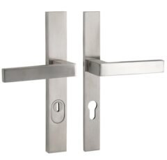 SKG3 PC72 kruk Metro op rechthoekig smal schild PRIO + kerntrekbeveiliging RVS