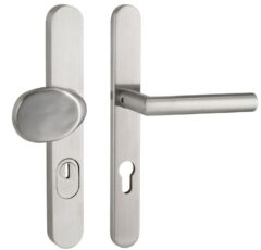 SKG3 PC72 knop/kruk T op ovaal smal schild PRIO + kerntrekbeveiliging RVS