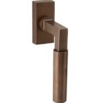 Draaikiepgarnituur Bauhaus messing antiek brons