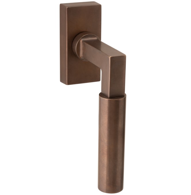 Draaikiepgarnituur Bauhaus messing antiek brons