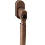 SKG2 Draaikiepgarnituur afsluitbaar Bauhaus/ovaal messing antiek brons