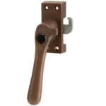 SKG Raamsluiting Met Sluitplaat Links Linea messing antiek brons