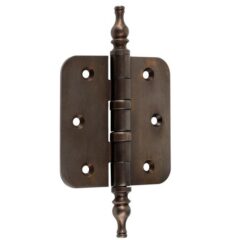 Kogellagerscharnier 89x89 ronde hoek vaas messing antiek brons