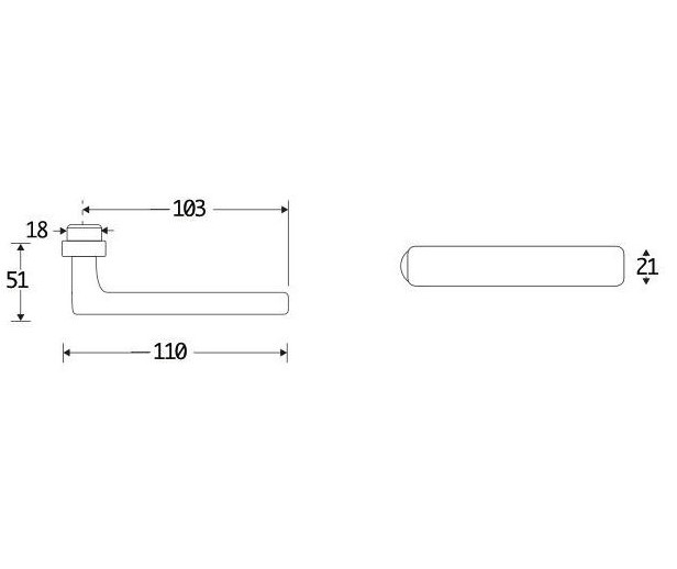 Deurkruk Padania messing antiek brons