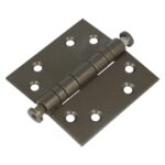 Kogellagerscharnier 7676 mm rechte hoek brons