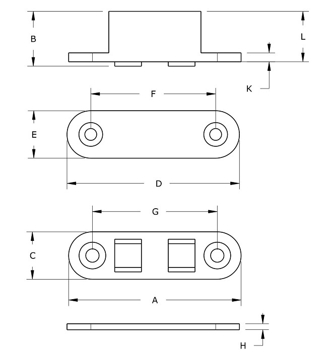 Magneetsnapper polair inlatend 6 kg vernikkeld