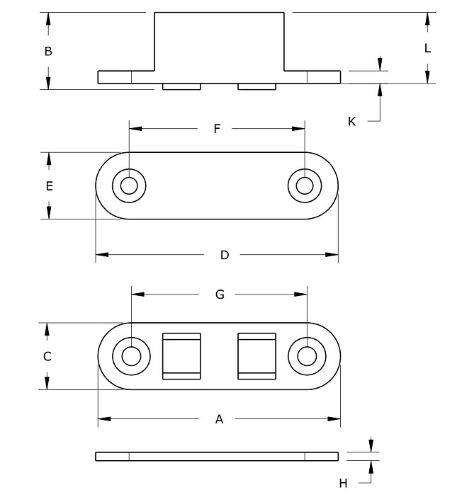 Magneetsnapper super polair inlatend 4 kg vernikkeld tot 300°C