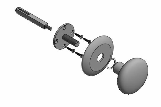 Voordeurset SKG3 LB65V donder brons