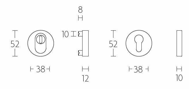 Voordeurset SKG3 LB65V donder brons