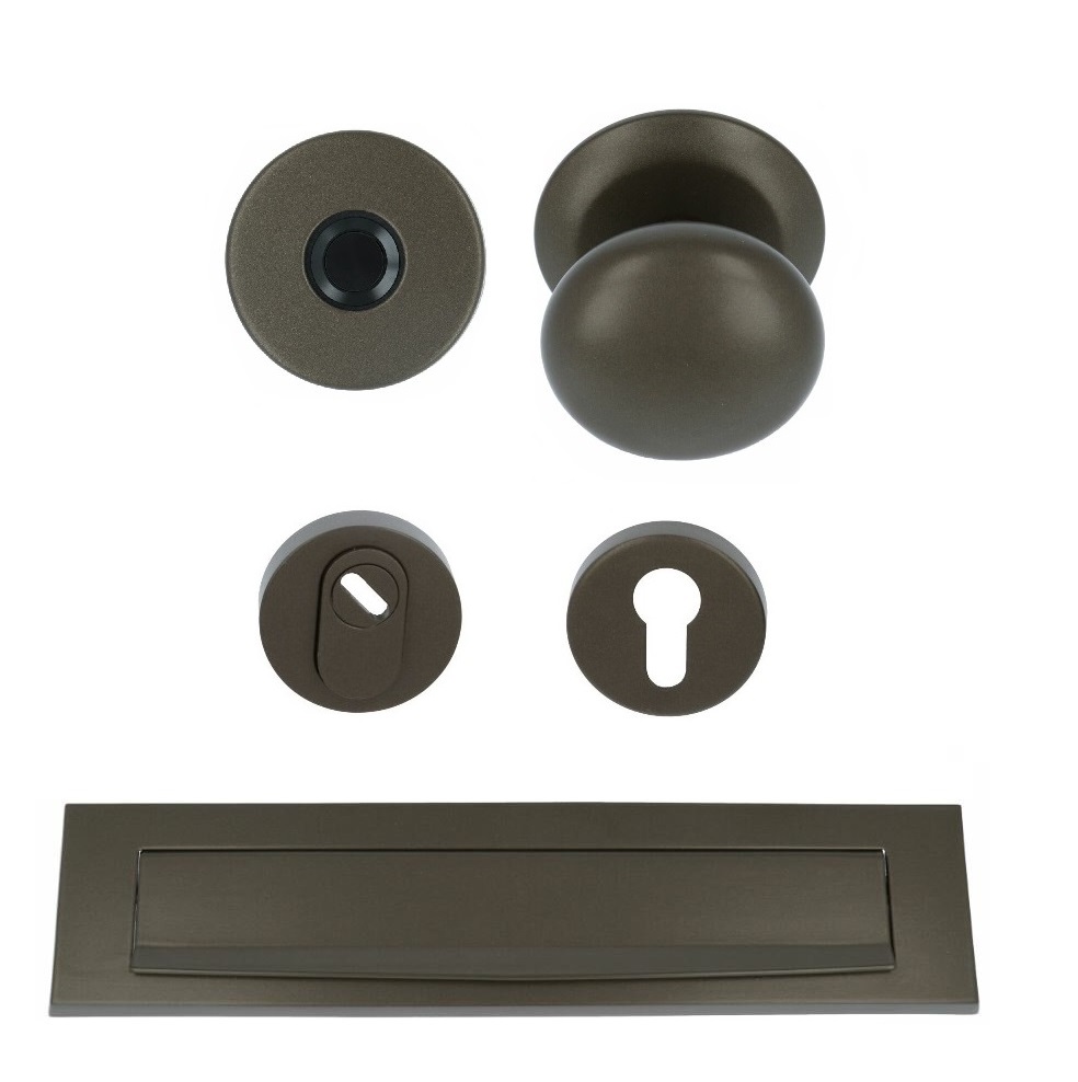 Voordeurset SKG3 LB65V donker brons