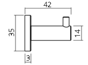 Kapstokhaak Rond RVS