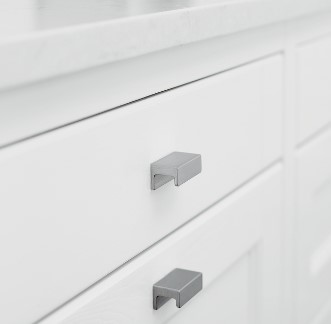 Greep STATION 32 mm aluminium geborsteld