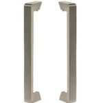 Set deurgrepen nikkel mat 200 mm