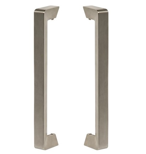 Set deurgrepen nikkel mat 200 mm