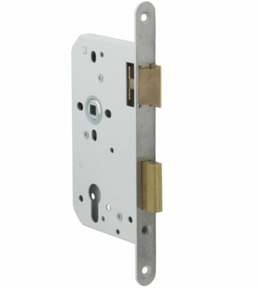 Nemef insteekslot 649 DIN rechts PC72 met afgeronde rvs voorplaat