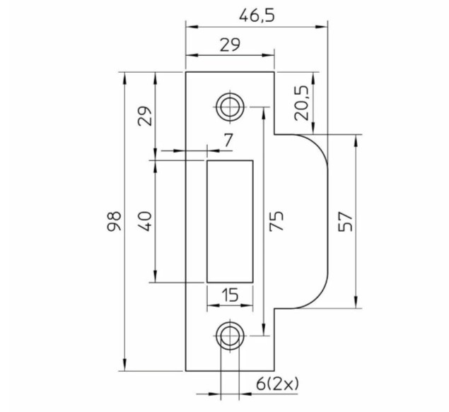 Nemef sluitplaat P635/12