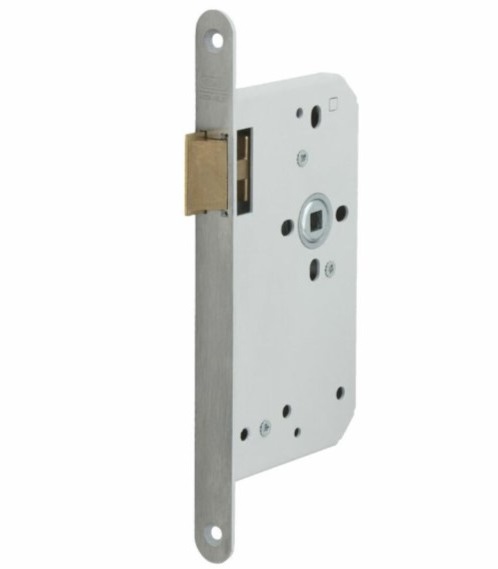 Nemef loopslot 635 DIN links met afgeronde voorplaat rvs