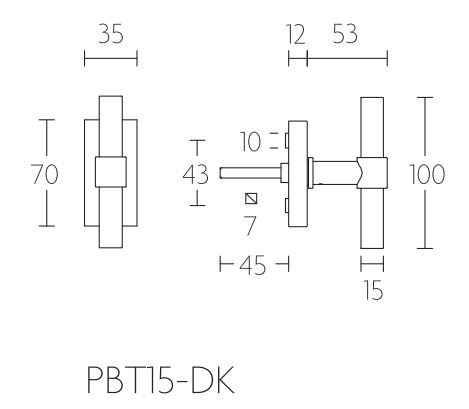 Draaikiepgarnituur PIET BOON PBT15-DK mat wit - Afbeelding 2