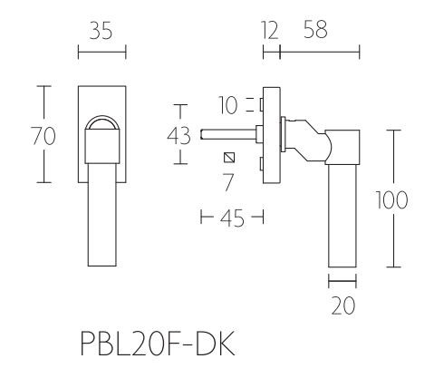 Draaikiepgarnituur PIET BOON PBL20F-DK mat wit - Afbeelding 2