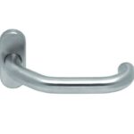 Deurkruk op ovaal rozet Cindy RVS mat