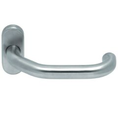 Deurkruk op ovaal rozet Cindy RVS mat