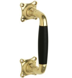 Deurgreep Bonton ebben 110mm messing ongelakt