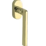 Draaikiepgarnituur Piatto/Elegant messing gelakt