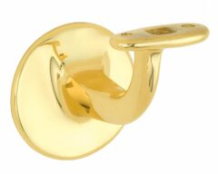 Leuninghouder Elegant vlak M8 messing gelakt