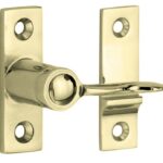 Raamwervel Elegant 20mm verend messing gelakt