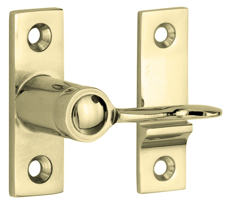 Raamwervel Elegant 20mm verend messing gelakt