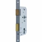 Nemef cilinder insteekslot 669 DIN links PC72 met rechthoekige rvs voorplaat