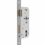 Nemef cilinder insteekslot 669 DIN links PC72 met rechthoekige witte voorplaat