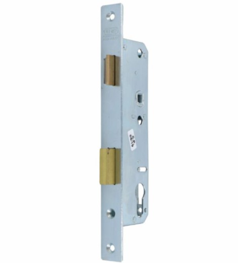 Nemef smaldeurslot PC92 DIN rechts 8791/14-40 mm rechthoekige verzinkte voorplaat