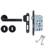 ODShop set klavier dag en nachtslot + deurkruk Modern haaks & sleutelplaatjes