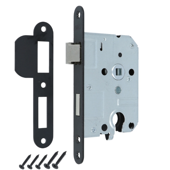 ODShop set cilinder dag en nachtslot + deurkruk Modern haaks & cilinderplaatjes