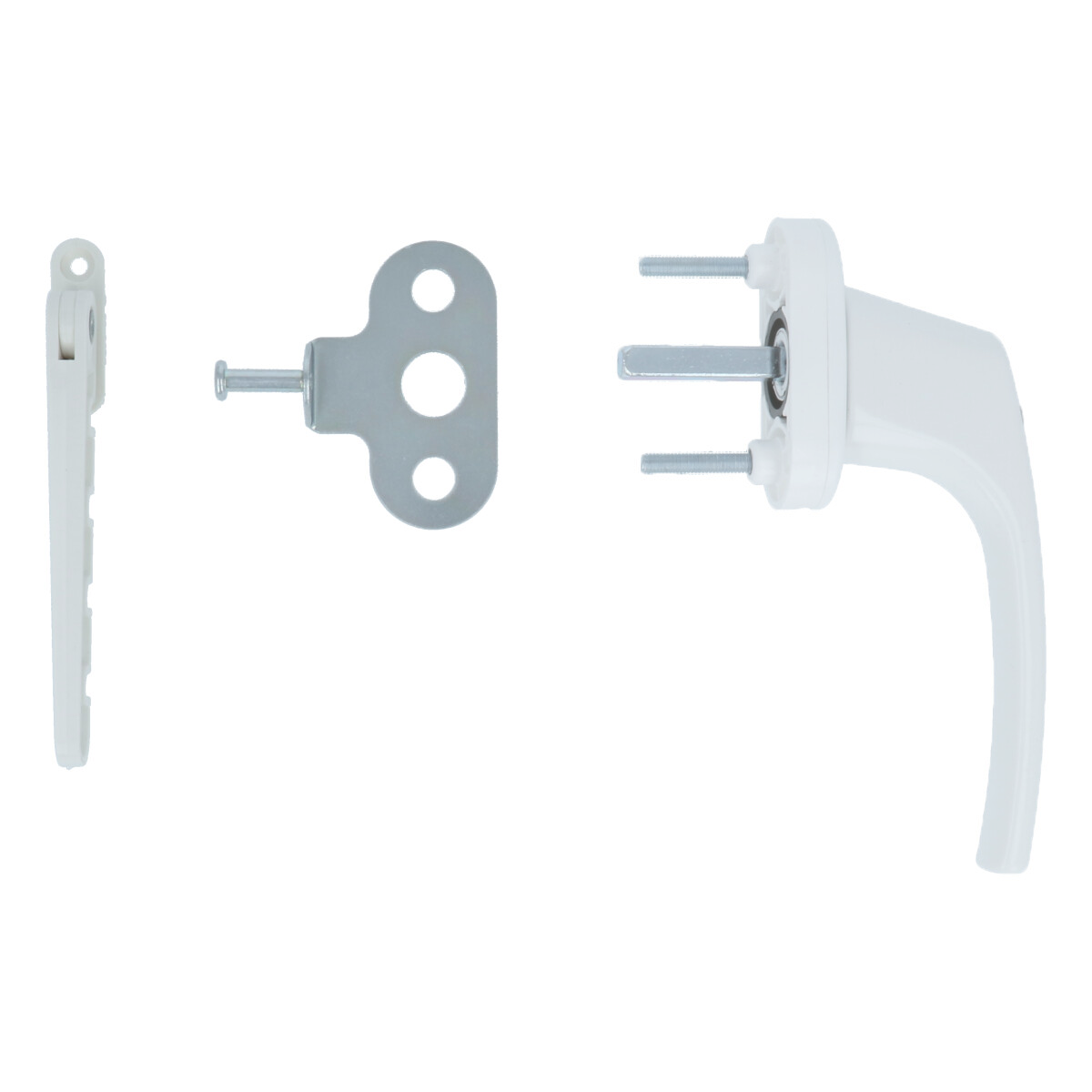 Raamuitzetter kunststof bruin 105 mm met 4 standen