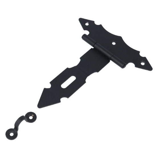 Kistoverval 128x163mm staal zwart