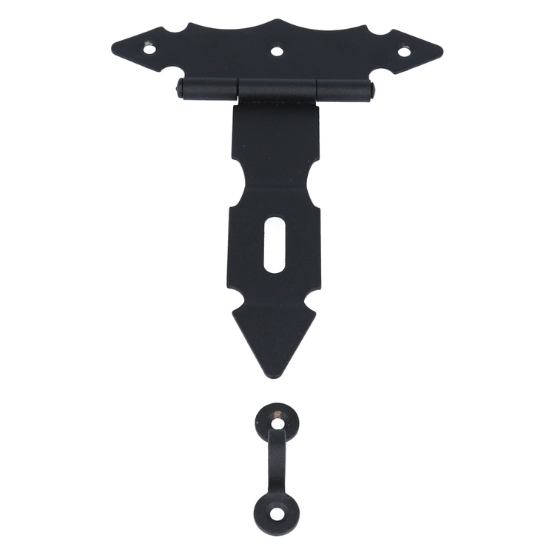 Kistoverval 128x163mm staal zwart