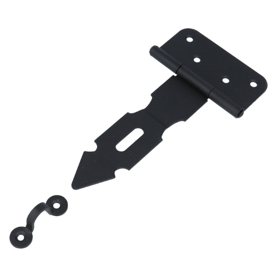 Kistoverval 80x165mm staal zwart