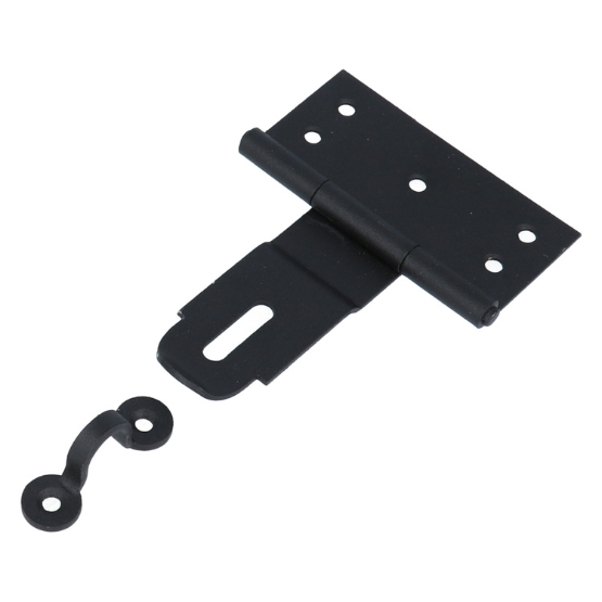 Kistoverval 80x110mm staal zwart